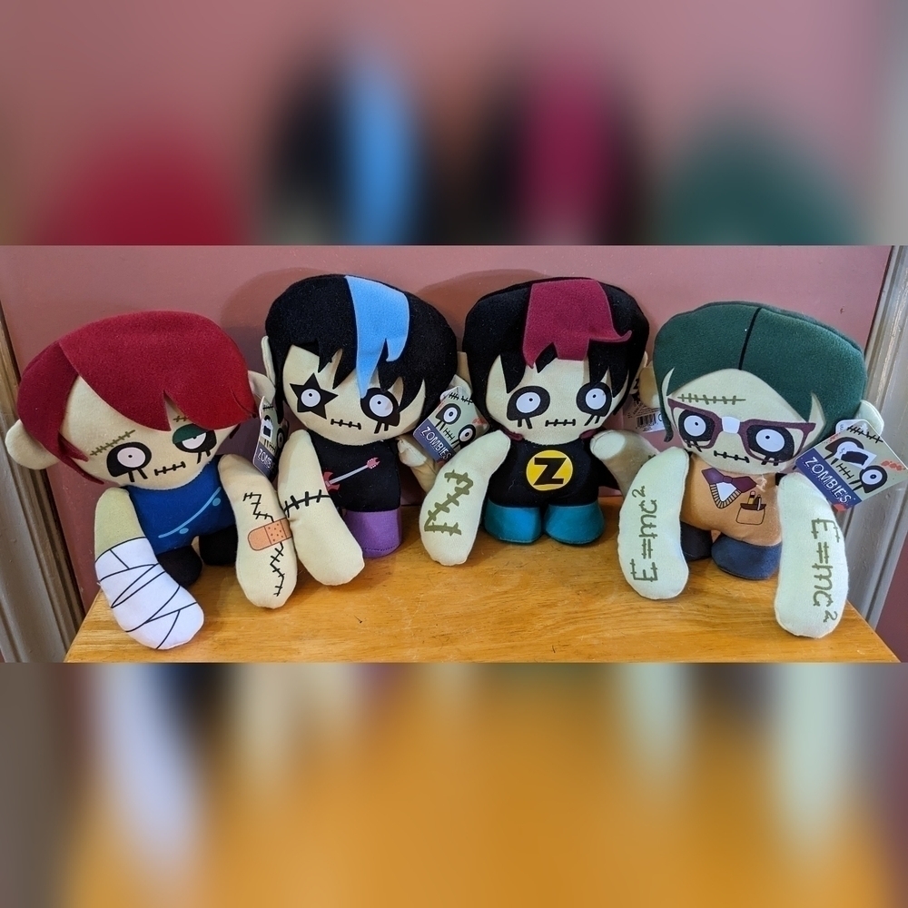 New four piece Gund zombies gothic nerd guitar skateboard punk emo, T4MIS